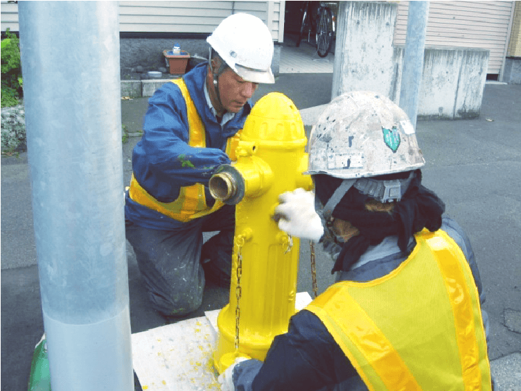 消火栓塗装補修工事